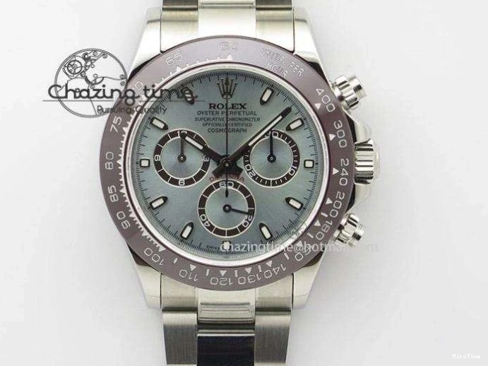 MiroTime 0403 Stylish Daytona YG BP Maker Gold Dial Sticks Markers On Rubber Strap A7750@ 4012